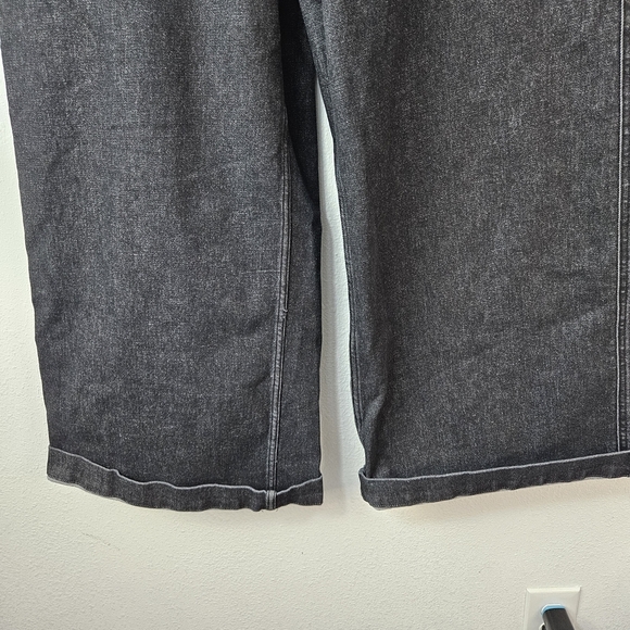 SPANX 20521Q Wide Leg Denim in Charcoal Pull-on Stretch Jeans Size 2X - Picture 2 of 6